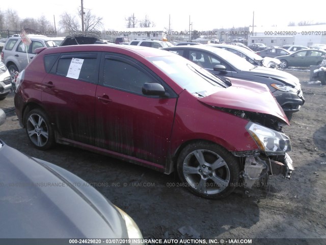 5Y2SR67069Z405702 - 2009 PONTIAC VIBE GT RED photo 1