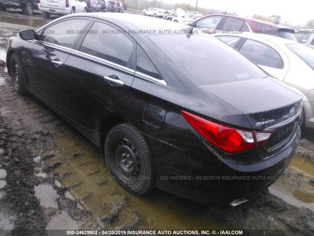 5NPEC4AB9CH497643 - 2012 HYUNDAI SONATA SE/LIMITED BLACK photo 3