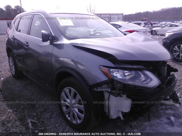 KNMAT2MV1HP550288 - 2017 NISSAN ROGUE S/SV GRAY photo 1