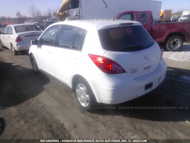 3N1BC13E89L484922 - 2009 NISSAN VERSA S/SL WHITE photo 3