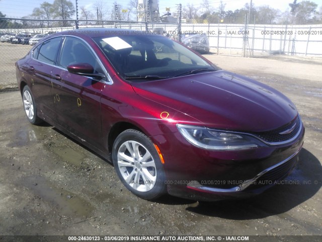 1C3CCCAB0GN167255 - 2016 CHRYSLER 200 LIMITED RED photo 1