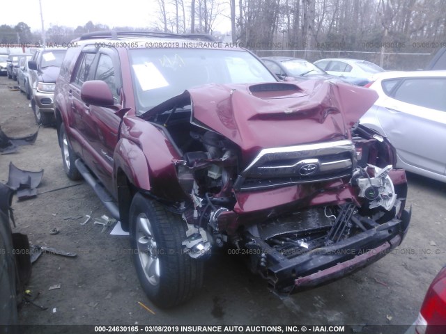 JTEBU14R98K018570 - 2008 TOYOTA 4RUNNER SR5/SPORT MAROON photo 1