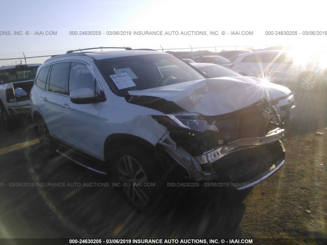 5FNYF6H07HB060332 - 2017 HONDA PILOT ELITE WHITE photo 1