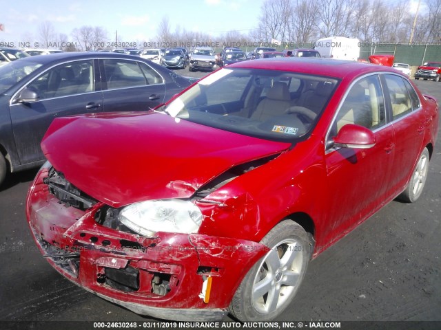 3VWRZ71K88M140342 - 2008 VOLKSWAGEN JETTA SE/SEL RED photo 2