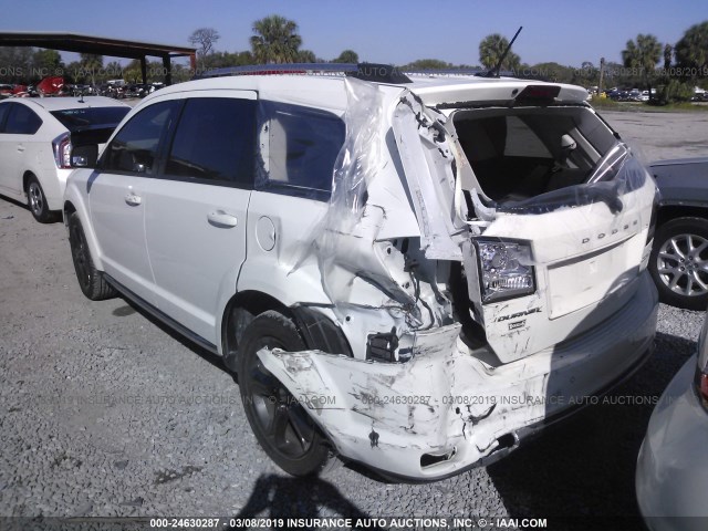 3C4PDCGG0FT665466 - 2015 DODGE JOURNEY CROSSROAD WHITE photo 3