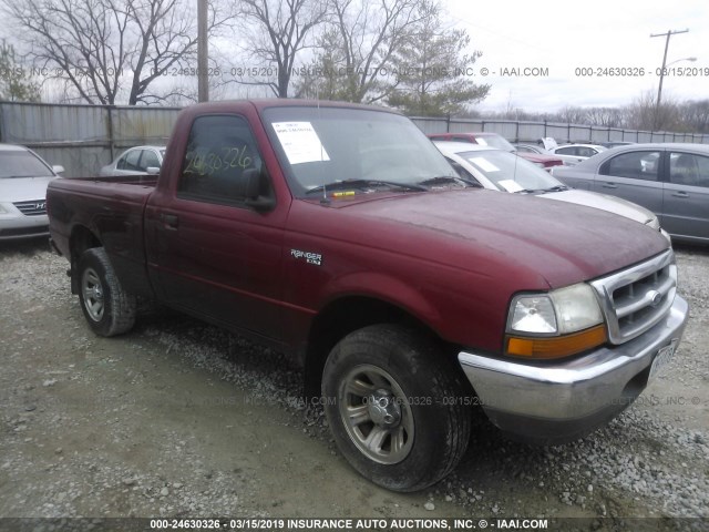 1FTYR10CXYPB35465 - 2000 FORD RANGER RED photo 1