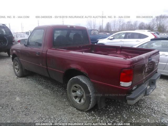 1FTYR10CXYPB35465 - 2000 FORD RANGER RED photo 3