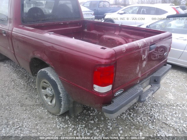 1FTYR10CXYPB35465 - 2000 FORD RANGER RED photo 6