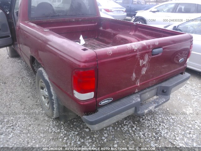 1FTYR10CXYPB35465 - 2000 FORD RANGER RED photo 8