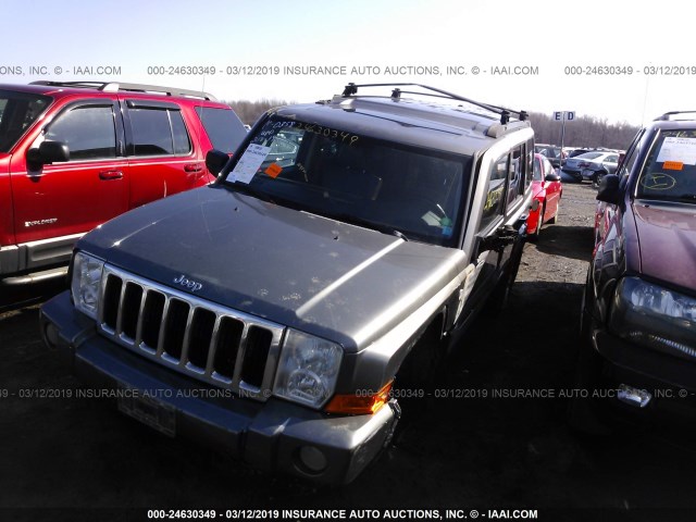 1J8HG48P97C591986 - 2007 JEEP COMMANDER GRAY photo 2