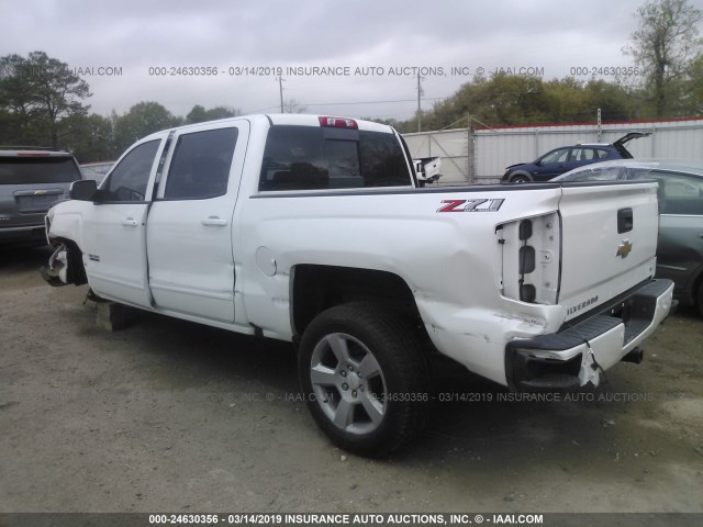 3GCUKRECXJG191104 - 2018 CHEVROLET SILVERADO K1500 LT WHITE photo 3