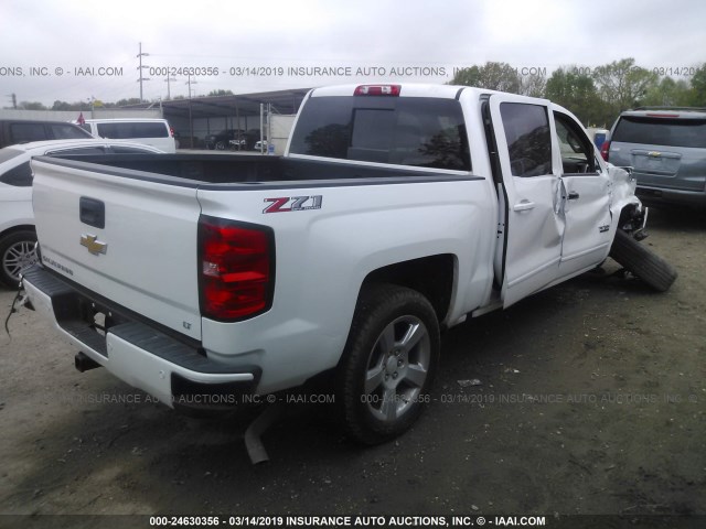 3GCUKRECXJG191104 - 2018 CHEVROLET SILVERADO K1500 LT WHITE photo 4