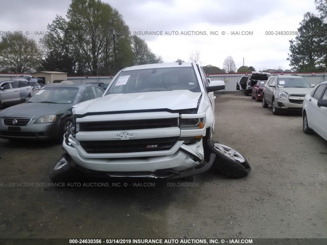 3GCUKRECXJG191104 - 2018 CHEVROLET SILVERADO K1500 LT WHITE photo 6