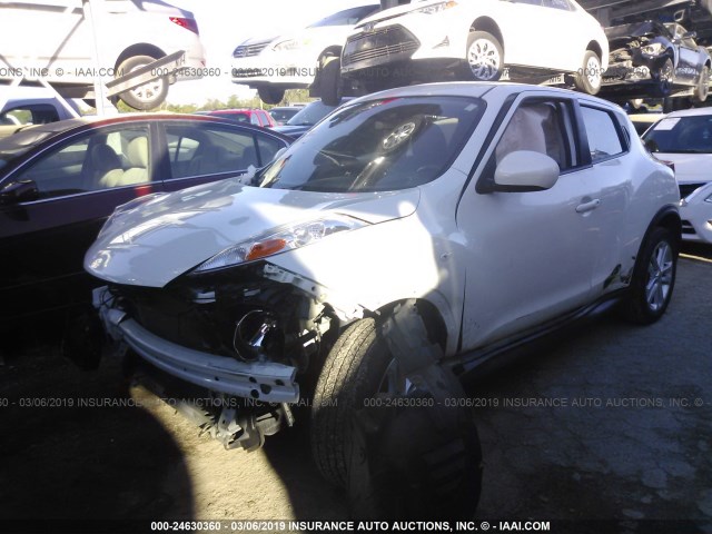 JN8AF5MR7DT218695 - 2013 NISSAN JUKE S/SV/SL WHITE photo 2