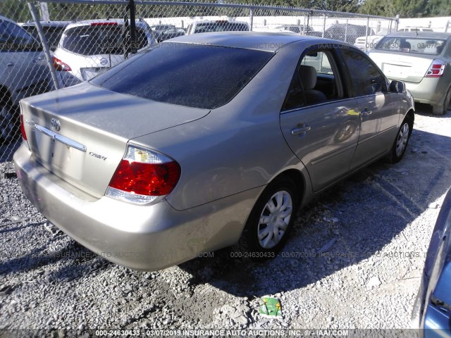 4T1BE32K55U409195 - 2005 TOYOTA CAMRY LE/XLE/SE TAN photo 4