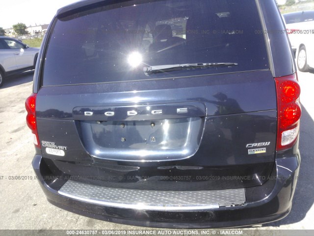 2D4RN5DG8BR689147 - 2011 DODGE GRAND CARAVAN CREW Dark Blue photo 6