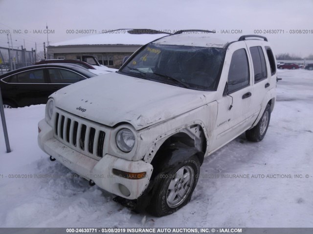 1J4GL58K52W120878 - 2002 JEEP LIBERTY LIMITED WHITE photo 2