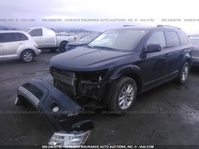 3C4PDCBG8HT576352 - 2017 DODGE JOURNEY SXT BLACK photo 2