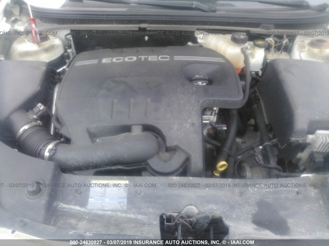 1G1ZG57B19F103938 - 2009 CHEVROLET MALIBU LS WHITE photo 10