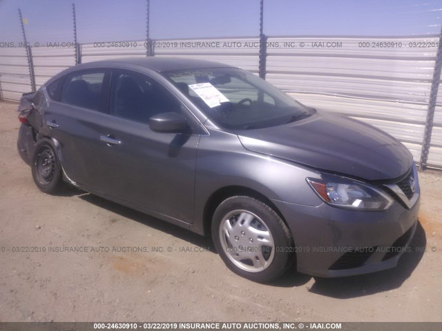 3N1AB7AP0GY216825 - 2016 NISSAN SENTRA S/SV/SR/SL GRAY photo 1