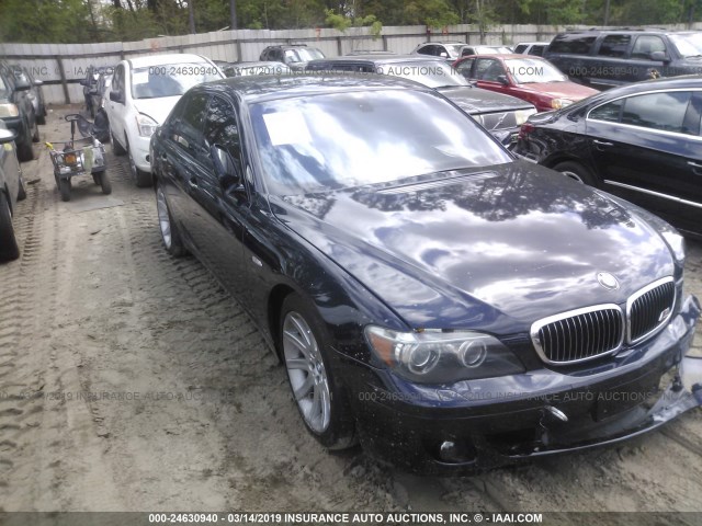 WBAHL83506DT06467 - 2006 BMW 750 I BLUE photo 1