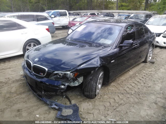 WBAHL83506DT06467 - 2006 BMW 750 I BLUE photo 2