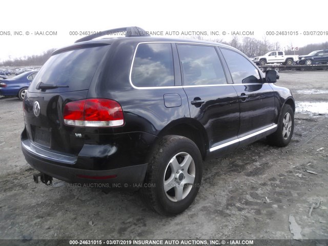 WVGZG77L75D037876 - 2005 VOLKSWAGEN TOUAREG 3.2 BLACK photo 4