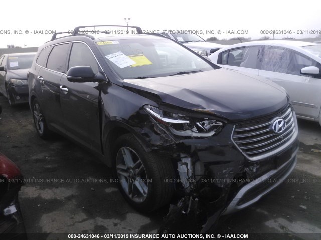 KM8SR4HF9HU184837 - 2017 HYUNDAI SANTA FE SE/LIMITED BLACK photo 1