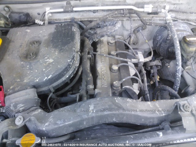 1N6DD21S1YC359558 - 2000 NISSAN FRONTIER XE SILVER photo 10