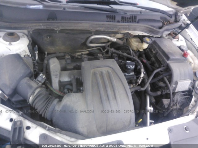 1G2AL15F477241922 - 2007 PONTIAC G5 WHITE photo 10