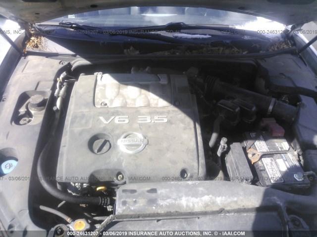 1N4BA41E75C869813 - 2005 NISSAN MAXIMA SE/SL SILVER photo 10