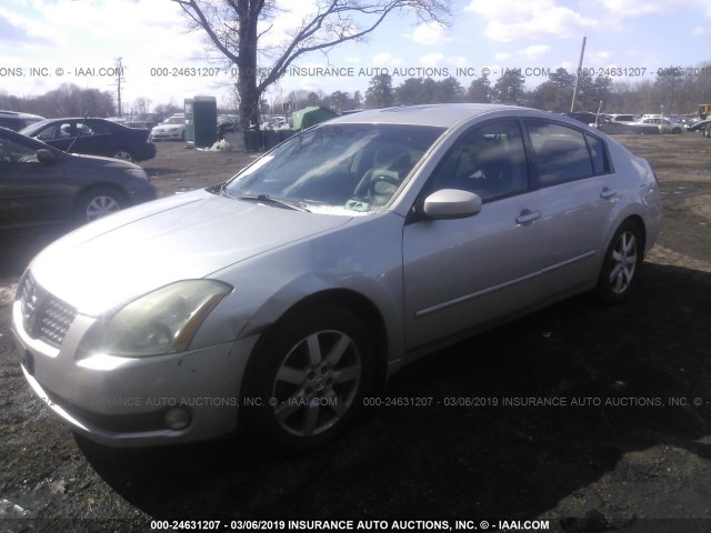 1N4BA41E75C869813 - 2005 NISSAN MAXIMA SE/SL SILVER photo 2