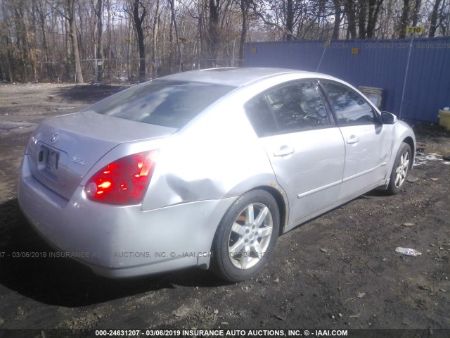 1N4BA41E75C869813 - 2005 NISSAN MAXIMA SE/SL SILVER photo 4