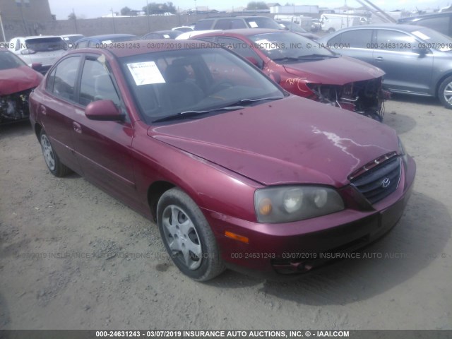 KMHDN46D04U890594 - 2004 HYUNDAI ELANTRA GLS/GT RED photo 1