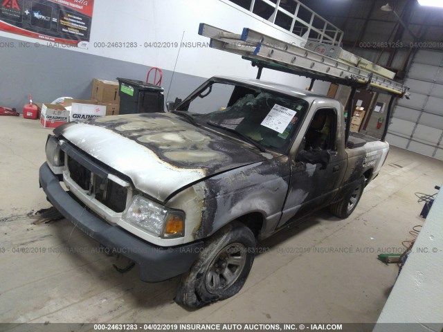 1FTKR1ADXBPA52848 - 2011 FORD RANGER WHITE photo 2