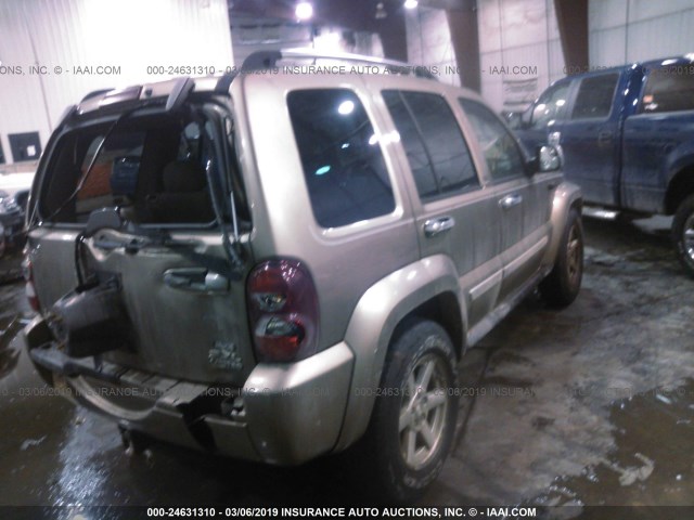 1J4GL58K65W626093 - 2005 JEEP LIBERTY LIMITED Champagne photo 4