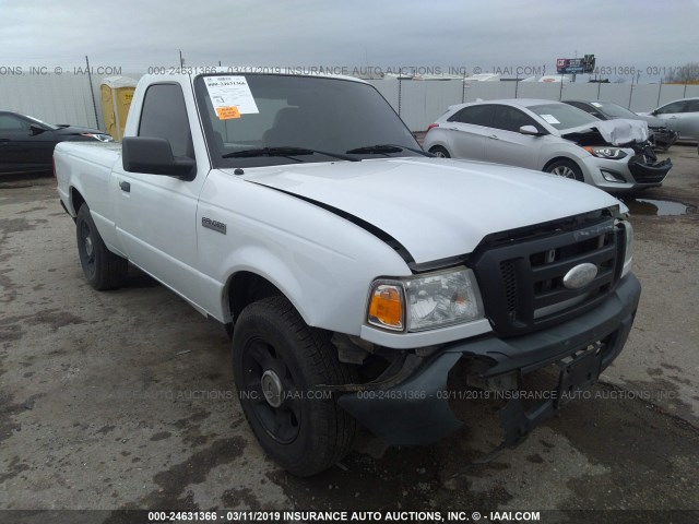 1FTYR10D17PA57293 - 2007 FORD RANGER WHITE photo 1