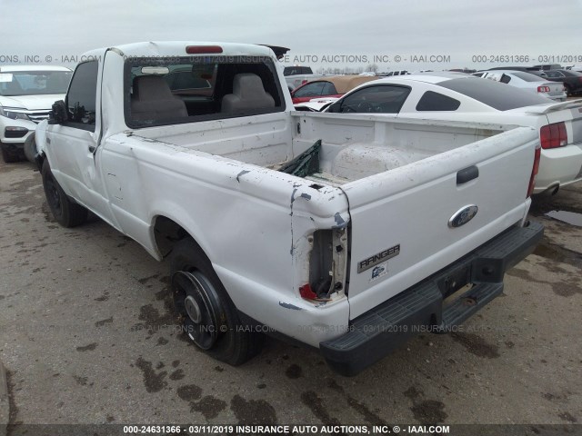 1FTYR10D17PA57293 - 2007 FORD RANGER WHITE photo 3