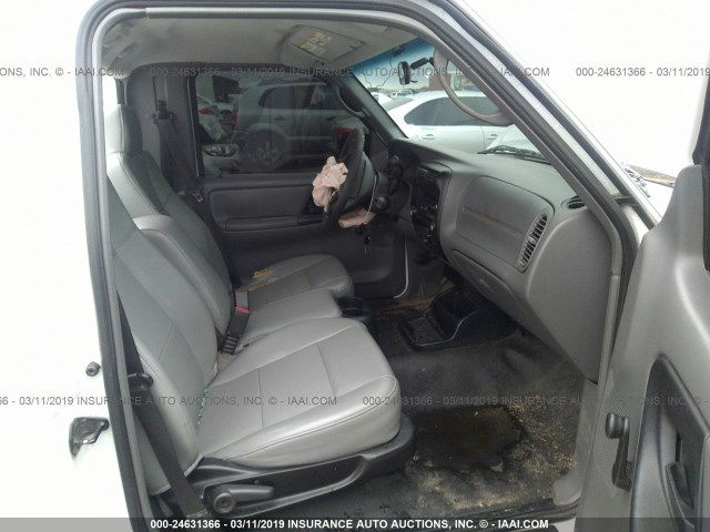 1FTYR10D17PA57293 - 2007 FORD RANGER WHITE photo 5