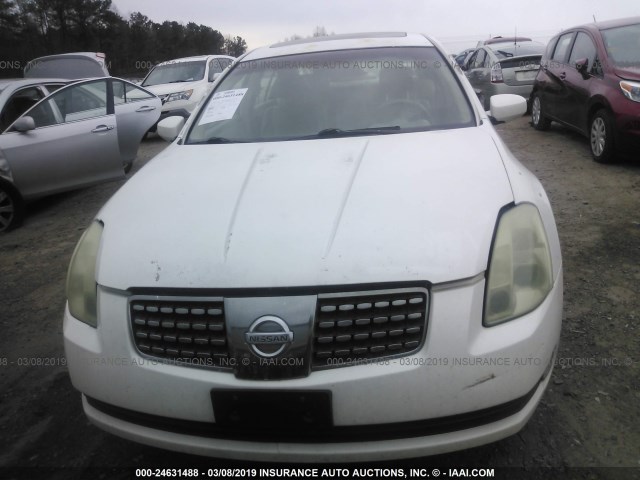 1N4BA41EX5C840404 - 2005 NISSAN MAXIMA SE/SL WHITE photo 6