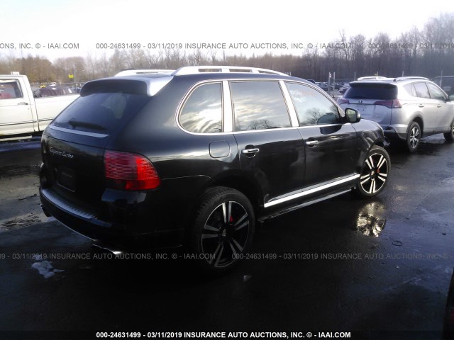 WP1AC29P65LA90928 - 2005 PORSCHE CAYENNE TURBO BLACK photo 4