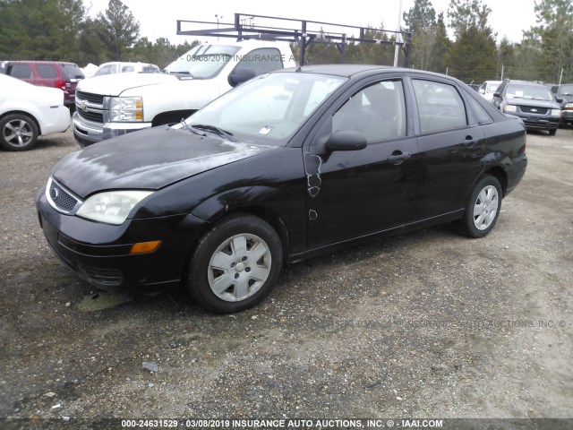 1FAFP34N87W312898 - 2007 FORD FOCUS ZX4/S/SE/SES BLACK photo 2