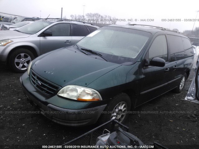 2FMZA5144YBC30570 - 2000 FORD WINDSTAR LX GREEN photo 2