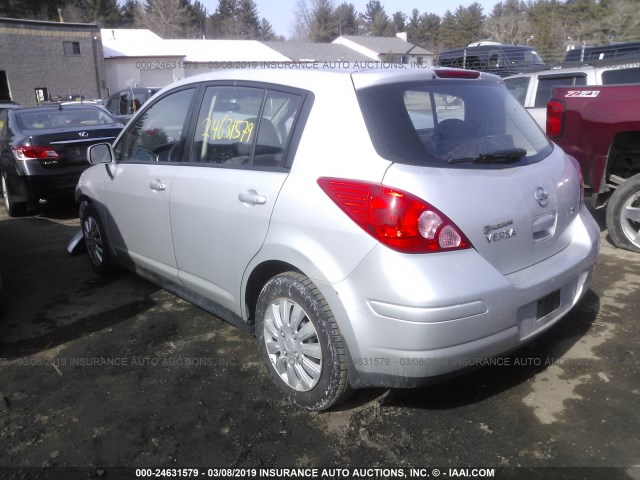 3N1BC13E47L440316 - 2007 NISSAN VERSA S/SL SILVER photo 3