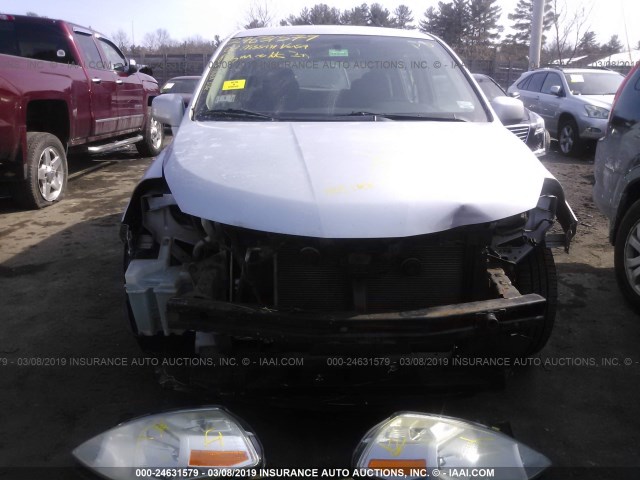 3N1BC13E47L440316 - 2007 NISSAN VERSA S/SL SILVER photo 6