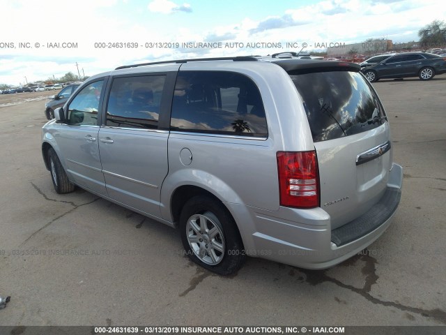2A4RR5D10AR343941 - 2010 CHRYSLER TOWN & COUNTRY TOURING SILVER photo 3