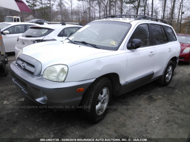 KM8SC13D46U060669 - 2006 HYUNDAI SANTA FE GLS/LIMITED WHITE photo 2