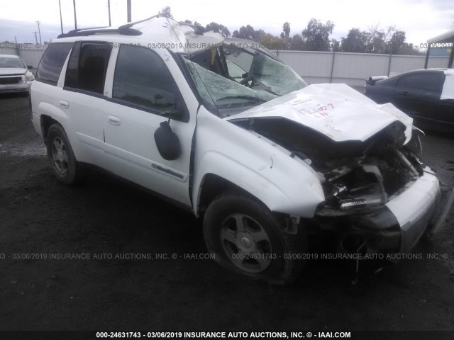 1GNDS13S842296725 - 2004 CHEVROLET TRAILBLAZER LS/LT WHITE photo 1