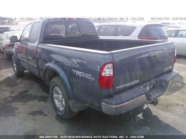 5TBBT44146S478754 - 2006 TOYOTA TUNDRA ACCESS CAB SR5 BLUE photo 3