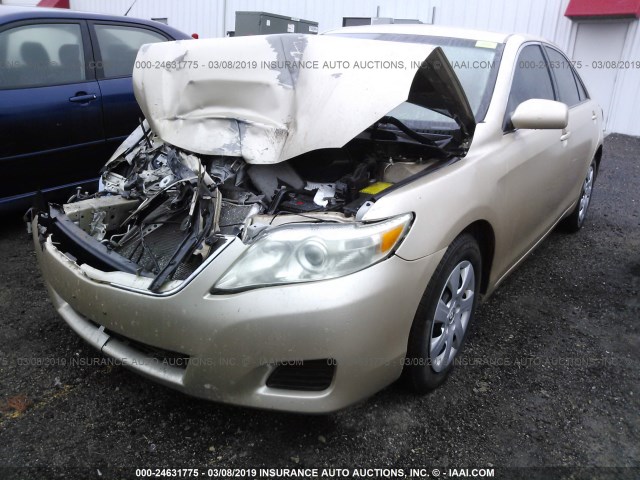 4T4BF3EK1AR047908 - 2010 TOYOTA CAMRY SE/LE/XLE GOLD photo 2